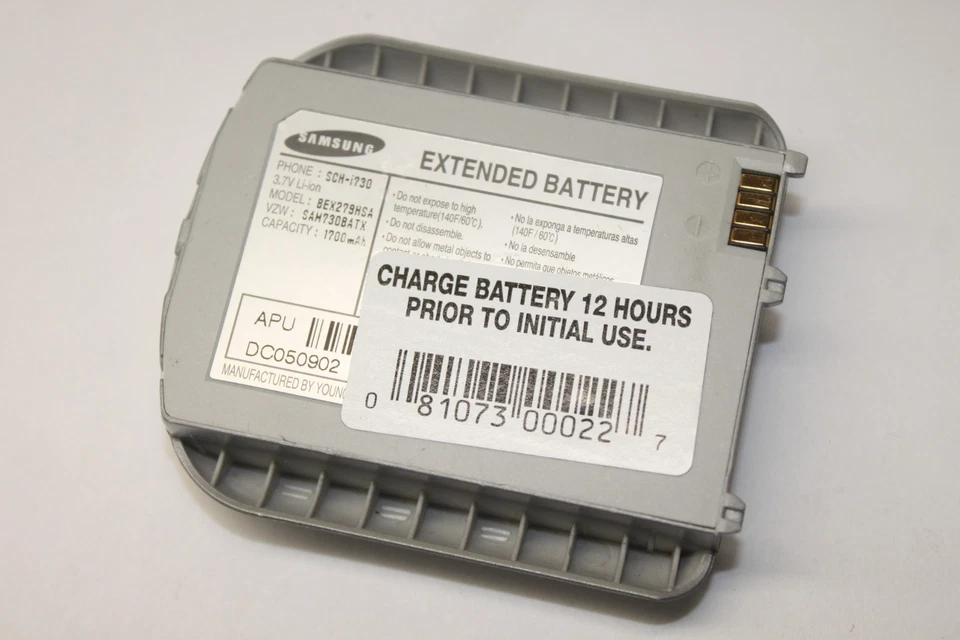 Batería de iones de litio extendida de repuesto Samsung BEX279HSA 3.7V 1700mAh para SCH-i730 Foto 1 de 1