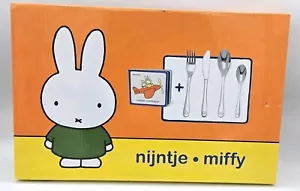 Miffy Nijntje Kawaii Gift Set 4 Pc Cutlery & Board Book Stainless Steel RARE! - Picture 1 of 15