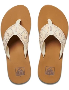 REEF Damen Zehentrenner Zehensandalen Sandalen »SPRING WOVEN« Vintage Weiß - Picture 1 of 4