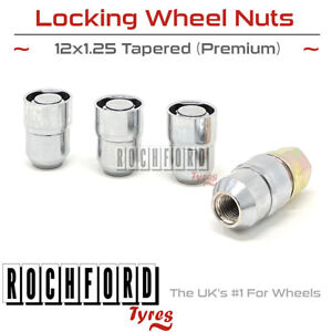 Premium Locking Wheel Nuts 12x1.25 Bolts Tapered For Nissan Micra [Mk4] 10-16