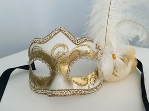 Venetian Carnival Masquerade Mask Mardi Gras Pier 1 - Picture 1 of 6