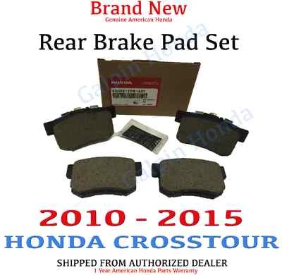 2010-2015 Honda CROSSTOUR Genuíno Honda Conjunto de Pastilhas de Freio Traseiro Fabricante de Equipamento Original  - Imagem 1 de 4