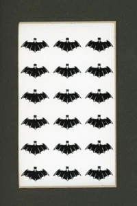 Vintage Batman Logo Decal Sticker Sheet - MINT - Picture 1 of 1