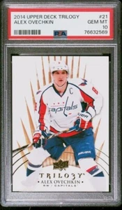 2014-15 Upper Deck Trilogy Alex Alexander Ovechkin #21 PSA 10 POP 3 UD Capitals - Picture 1 of 2