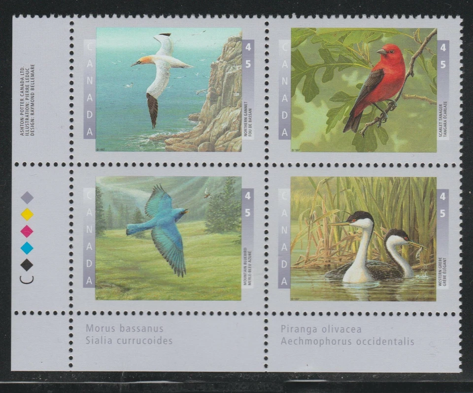 1997 Canada SC# 1634a LL - Birds of Canada-2 Plate Block M-NH Lot # 3383c - Image 1 of 1