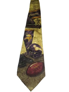 NFL Minnesota Vikings Krawatte für Herren, 100 % Seide 3,3/4 Fuß x 58 Fuß - Bild 1 von 5