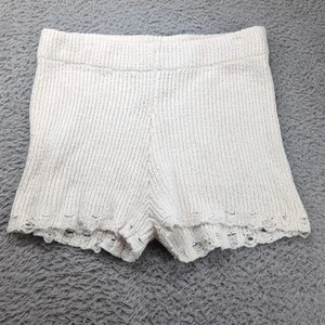 Moon & Madison Womens XL Knit Shorts Preppy White - Picture 1 of 5