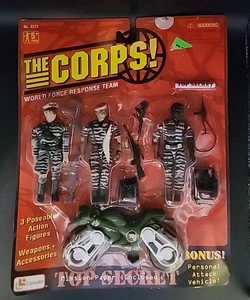 Corps Lanard 1996 Boomerang Billie Croc Jones Neu in OVP Figuren Camo Swamp Soldaten - Bild 1 von 5