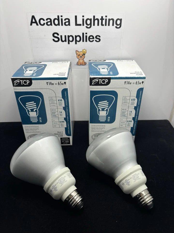 ⚡️2-lot⚡️TCP R30 Compact Fluorescent Bulbs - Image 1 of 4