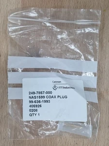 ITT Cannon Crimp Contact 249-7857-000 NAS1599 COAX PLUG Backplane Connector X100 - Picture 1 of 7