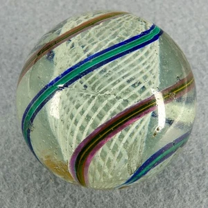 Marbles: SWIRL, Latticinio Core. 1-5/8". Near Mint(+) (8.9). (B1034) - Picture 1 of 5