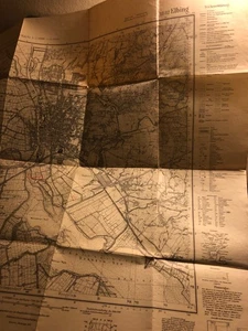 Mapa topográfico Elbing Prusia Occidental Elblag 1936 RARO - Imagen 1 de 4