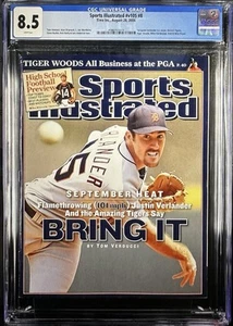 CGC 8.5 EDICOLA 28/08/06 Justin Verlander Tigers primo sport illustrato - Foto 1 di 2