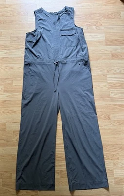 Athleta Topanga Jumpsuit Mountain Olive Wide Legs Size XLT EUC - Image 1 of 4