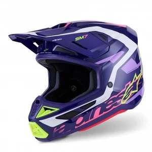 Alpinestars (MX26) MX Helm - S-M7 DEED (Purple/Pink Gloss) - Bild 1 von 36