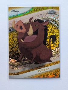 /50 Short Print 2025 Topps Disney Chrome Pumbaa 99 Yellow Mini Diamond Refractor - Bild 1 von 10