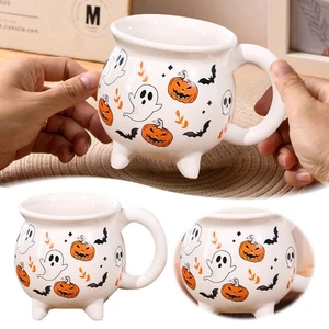 Halloween Ceramic Mug Pumpkin Witch Cup Coffee Cup For Milk Tea Perfect For Gift - Picture 1 of 5