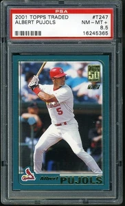2001 Topps negociado #T247 Albert Pujols novato RC PSA 8,5 St. Louis Cardinals - Imagen 1 de 1