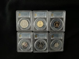2016 PCGS THE CHANGEOVER 50 YEARS OF DECIMAL CURRENCY SIX TOP POP PR70 - Picture 1 of 3