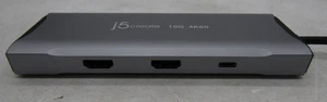 J5create JCD397 4K 60 Elite USB-C Triple-Monitor 10Gbps Mini-Dock - Picture 1 of 4