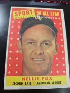 1958 TOPPS NELLIE FOX #479 SPORT MAGAZINE White Sox - Picture 1 of 9