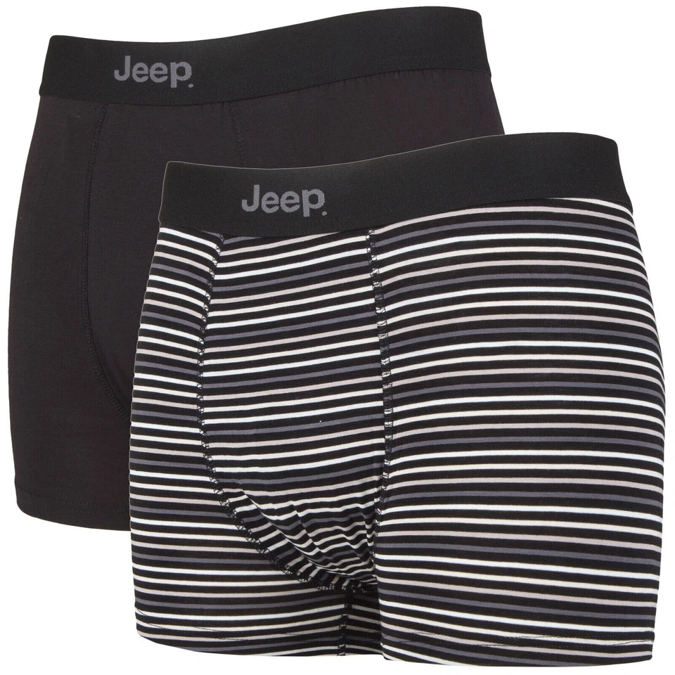 JEEP - Pacco da 2 Intimo Mutande Boxer Uomo in Bambu Elasticizzati - Imagen 1 de 1