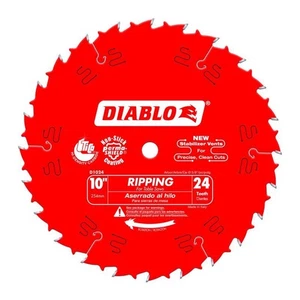 Diablo D1024X 24 Tooth Arbor Steel Ripping Circular Saw Blade 10 Dia. in. - Picture 1 of 2