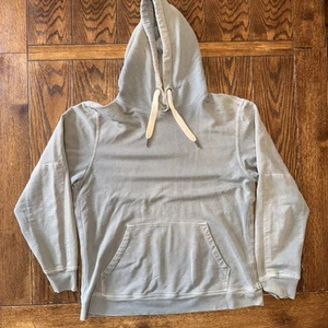 Buck Mason Hoodie Mens Large Pullover Faded Brush Loopback Green Blue - Picture 1 of 13