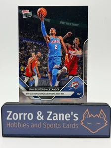 Shai Gilgeous-Alexander 2025 Topps Now #1 MVP's 35 Points Power 2OT Win - Imagen 1 de 2