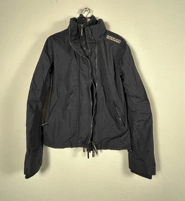 Superdry Chaqueta Windcheater Japan Para Mujer Talla Grande Negra Cortavientos Exterior Foto 1 de 4