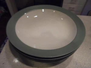 4 Noritake Colorwave green individual rimmed pasta bowls mint condition low ship - Picture 1 of 3