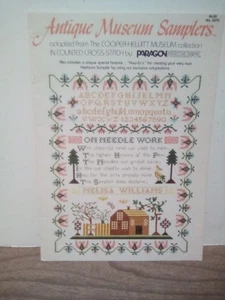 Antique Museum Samplers Paragon Needlecraft Book 1982 Cross Stitch Patterns - Picture 1 of 1