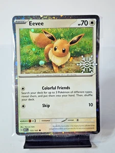 Eevee 133/165 SEALED Pokemon Holiday Calendar 2025 Festive Stamp Snowflake - Bild 1 von 2