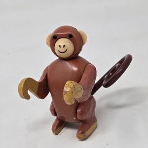 Modellino giocattolo animale treno circo scimmia zoo piccolo popolo Fisher Price vintage - Foto 1 di 6