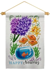 Persian New Year Flag Wall Scroll Wood Dowel Set Tapestry Indoor Poster Home... - Picture 1 of 12