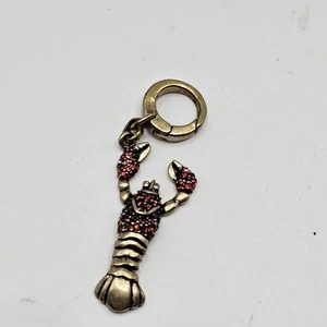 Fossil Charm Clip Aragosta con Pietre Rosse Mare Spiaggia Nautica - Foto 1 di 3