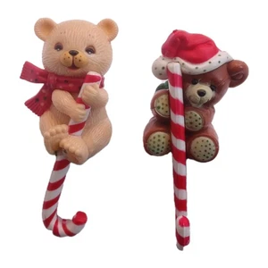 Lotto 2 decorazioni vintage natalizie mensola mantello candy canne porta calze - Foto 1 di 4