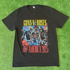 Guns N Roses 2023 North America Tour Shirt Men’s Large Black Short Sleeve Rock - Picture 1 of 8