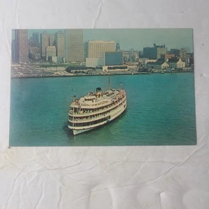 Postcard Pleasure Ship Columbia Detroit Michigan Lake Erie - Picture 1 of 2