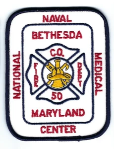 US Navy National Naval Medical Center Fire Co. 50 Bethesda Maryland MD Patch - Bild 1 von 1