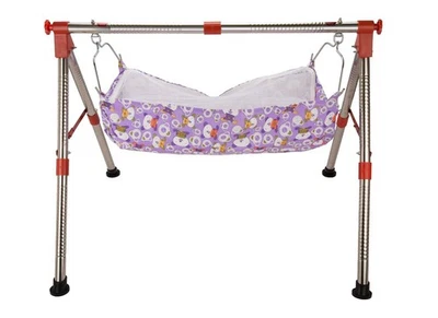 Stainless Steel Premium Indian style baby cradle Ghodiyu Portable cradle,hammock - image 1 of 2