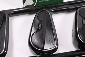 Titleist T200 Ltd Edition Black Irons / 5-PW / Stiff Flex AMT Black S300 Shafts - Picture 1 of 8