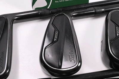 Titleist T200 Ltd Edition Black Irons / 5-PW / Stiff Flex AMT Black S300 Shafts - Image 1 of 4