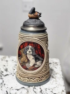 1993 BUDWEISER ERSTE JAGDSERIE SPRINGER SPANIEL STEIN VON GERZ GERMANY DECKELD - Bild 1 von 8