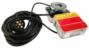 Magnetic Trailer Rear Light 12V LED Waterproof Tail Light For Trailers Tractors - Picture 1 of 7