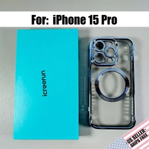 Case for iPhone 15 Pro - Glossy Blue | Magnetic | Sleek, Slim & Stylish - Picture 1 of 18