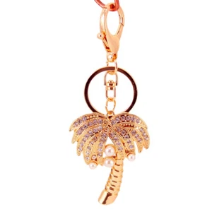Palm Tree Keyring Beach Keychain Tree Keychain Purse Pendant - Picture 1 of 12