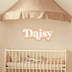 Letrero con nombre de escritura de triple capa acrílico 3D - 1 fila - Imagen 1 de 19