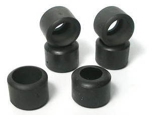 6pc Vintage Strombecker 1/32 Slot Car 5/8" 16mm Drag Slick REAR TIRES 109102 - Picture 1 of 2
