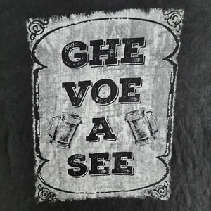 Ghe Voe A See Beer TS Ocean Black T-Shirt Men's XL - Picture 1 of 8